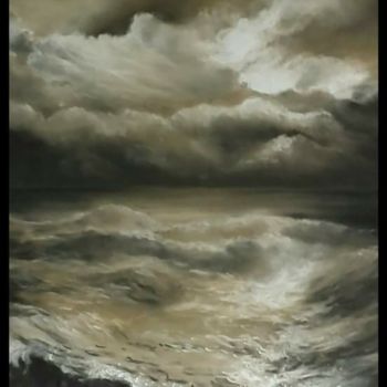 Peinture intitulée "paysages-libres-n-8…" par Murielle Léger, Œuvre d'art originale, Pastel