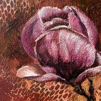 绘画 标题为“Magnolia Flower  Fl…” 由Lena Ru, 原创艺术品, 丙烯