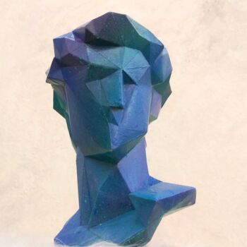 Sculpture titled "The Mixed Pop David" by Leonardo Alonso, Original Artwork, Resin