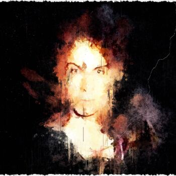 Arte digitale intitolato "Ronnie James Dio 001" da Leonardo Lillian, Opera d'arte originale, Pittura digitale