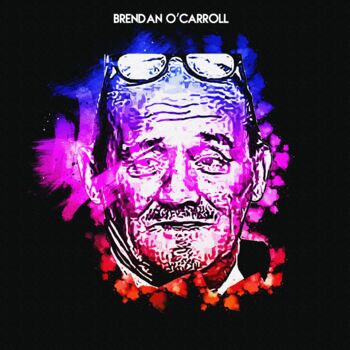 Digitale Kunst mit dem Titel "Brendan O'Carroll 0…" von Leonardo Lillian, Original-Kunstwerk, Digitale Malerei