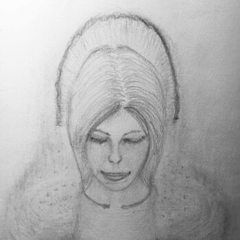 Drawing titled "Giulia" by Leonardo Mancini, Original Artwork, Pencil