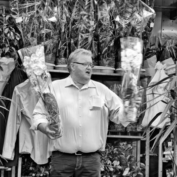 Fotografie getiteld "Der Blumenkönig" door Leopold Brix, Origineel Kunstwerk, Digitale fotografie