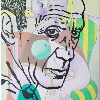 "Picasso copie" başlıklı Tablo Raymond (Herka) Koelblen tarafından, Orijinal sanat, Akrilik