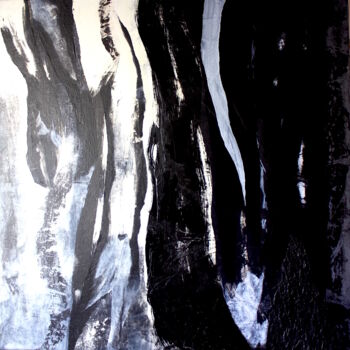 Pittura intitolato "LANGUE DE GLACE" da Leylane Ferret, Opera d'arte originale, Olio Montato su Telaio per barella in legno