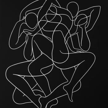 Pintura titulada "Elusive dance" por Lia Chechelashvili, Obra de arte original, Acrílico Montado en Bastidor de camilla de m…