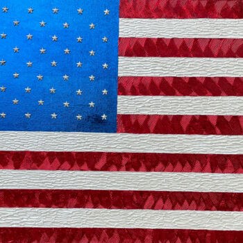 "American Flag" başlıklı Tablo Lidiia Isakova tarafından, Orijinal sanat, Akrilik Ahşap Sedye çerçevesi üzerine monte edilmiş