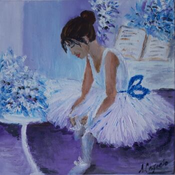 제목이 "ballet dancer"인 미술작품 Lidiia Sazonova로, 원작, 기름