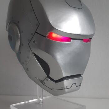 Sculpture intitulée "iron man MARK 2" par Lightboarder, Œuvre d'art originale, Résine