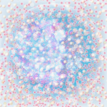 Digital Arts titled "Quantum field - Fus…" by Lika Floens., Original Artwork, Digital Painting