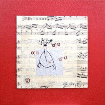 Collages titulada "Série musique porté…" por Lili Come, Obra de arte original, Collages