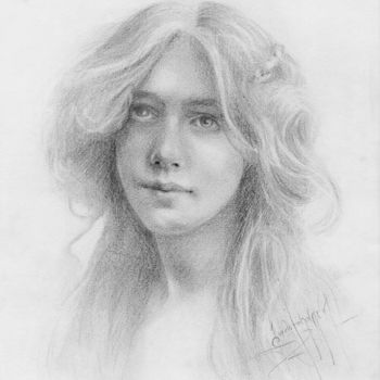 Drawing titled "Pencil study" by L.Jakobsson, Original Artwork, Pencil