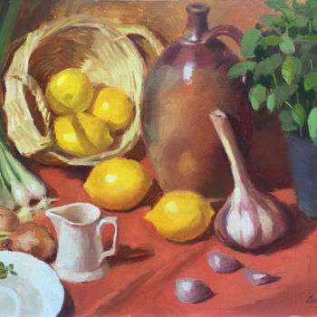 「kitchen-impression…」というタイトルの絵画 Ling Strubeによって, オリジナルのアートワーク, オイル