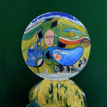 Pintura titulada "Acqua" por Lino Ruiu, Obra de arte original
