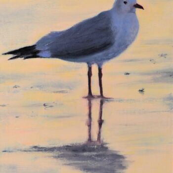 Malerei mit dem Titel "Little seagull !" von Lionel Crotet (nel), Original-Kunstwerk, Öl