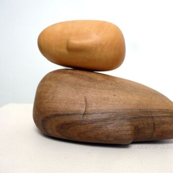 Sculpture titled "Shared spirit" by Liquette-Gorbach, Original Artwork, Wood