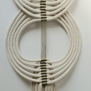 Arte textil titulada "Totem 12" por Lisa Thevenon, Obra de arte original, Fibra textil