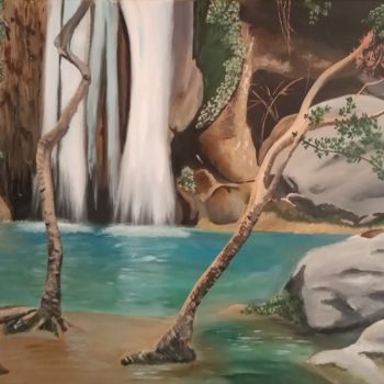 绘画 标题为“Waterfall” 由Людмила Маллярас, 原创艺术品, 丙烯
