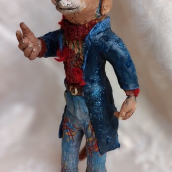 Sculpture titled "MANUEL" by Livia Canzi, Original Artwork, Clay