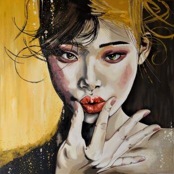Картина под названием "Lipstick" - Livien Rózen, Подлинное произведение искусства, Акрил