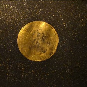 「The Golden Planet,…」というタイトルの絵画 Liza Peninonによって, オリジナルのアートワーク, アクリル