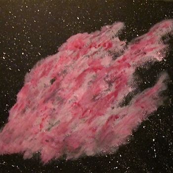 "Pink Nebula, abstra…" başlıklı Tablo Liza Peninon tarafından, Orijinal sanat, Akrilik