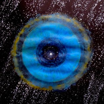 Ζωγραφική με τίτλο "The  Cosmic Eye, ab…" από Liza Peninon, Αυθεντικά έργα τέχνης, Ακρυλικό