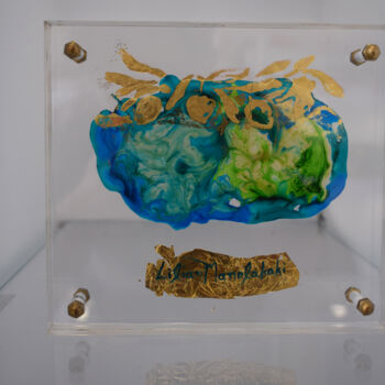 绘画 标题为“Ελιά με σμάλτα” 由Lilian Manolakaki/ Lm Artist, 原创艺术品, 彩绘玻璃