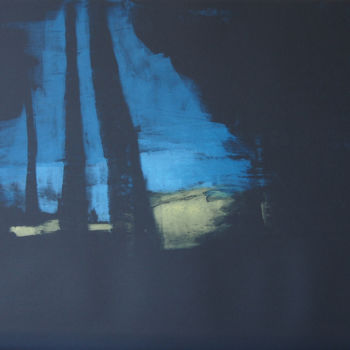 Printmaking titled "Nocturne 15" by Ln Le Cheviller, Original Artwork, Monotype