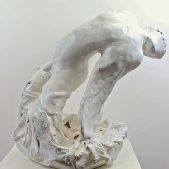 Escultura titulada "L'envol" por Lode, Obra de arte original, Yeso