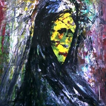 Peinture intitulée "The attention" par Khaled El Halapy, Œuvre d'art originale