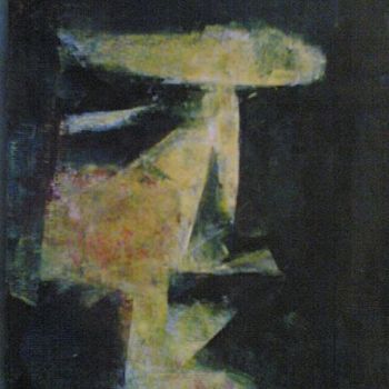 Painting titled "face" by Khaled El Halapy, Original Artwork