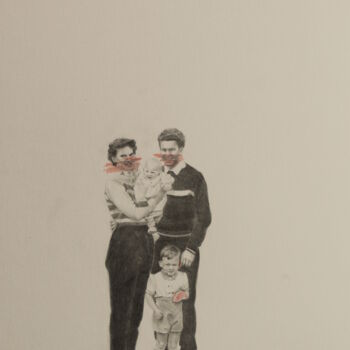 제목이 "Modern Family 7"인 그림 Loïc Desroeux로, 원작, 연필