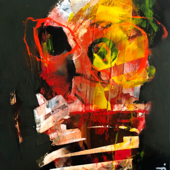 Painting titled "Human Radiography "…" by Loic Tarin (Doudoudidon), Original Artwork, Acrylic