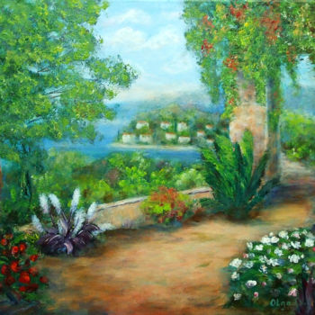 Pintura titulada "Village" por Olga Tsyhypko, Obra de arte original, Acrílico