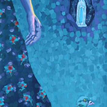 "Miracle" başlıklı Resim Laure Maniere tarafından, Orijinal sanat, Guaş boya