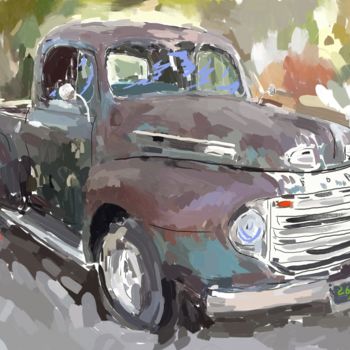 数字艺术 标题为“Ford Pick-up” 由Loran De Cevinne, 原创艺术品, 数字油画