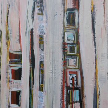 Painting titled "Live Wire" by Loretta Kaltenhauser, Original Artwork, Acrylic Mounted on Wood Stretcher frame