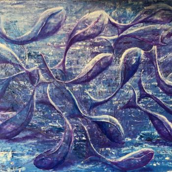 Painting titled "spermatos" by Michel, Original Artwork, Acrylic