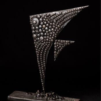 Escultura titulada "Décollage" por Michel, Obra de arte original, Metales