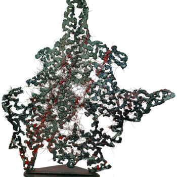 Skulptur mit dem Titel "Bakhmout" von Lucart, Original-Kunstwerk, Metalle