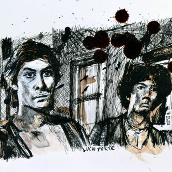 Printmaking titled "Blood 3" by Lucio Forte, Original Artwork, Digital Print