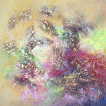 Pintura intitulada "Abstract "Symphony"" por Ludmilla Ukrow, Obras de arte originais, Acrílico
