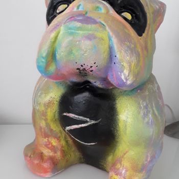 Sculpture titled "BullZ" by Valco Streetartist, Original Artwork, Ceramics