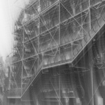 Artes digitais intitulada "Centre Pompidou, de…" por Luigi Pulgas-Lataste, Obras de arte originais, Fotografia digital Monta…