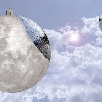 "The moon and the cy…" başlıklı Dijital Sanat Luigi M. Verde tarafından, Orijinal sanat, Fotoşoplu fotoğrafçılık