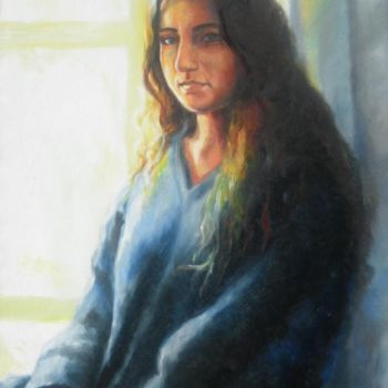 Malerei mit dem Titel "Ombra di luce" von Luisa Valenzano, Original-Kunstwerk