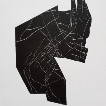 Отпечатки и Гравюры под названием "Partkraw 2" - Luiza Kasprzyk, Подлинное произведение искусства, Линогравюры
