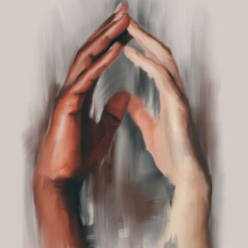 Digital Arts titled "unracism" by Lukman Arifin, Original Artwork, Digital Painting