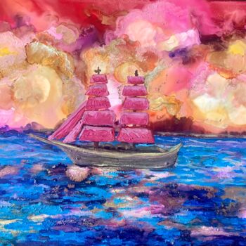 "“Scarlet sails” sma…" başlıklı Tablo Pintor Nicolas tarafından, Orijinal sanat, Akrilik